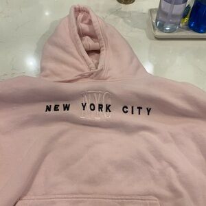 Pink hoodie